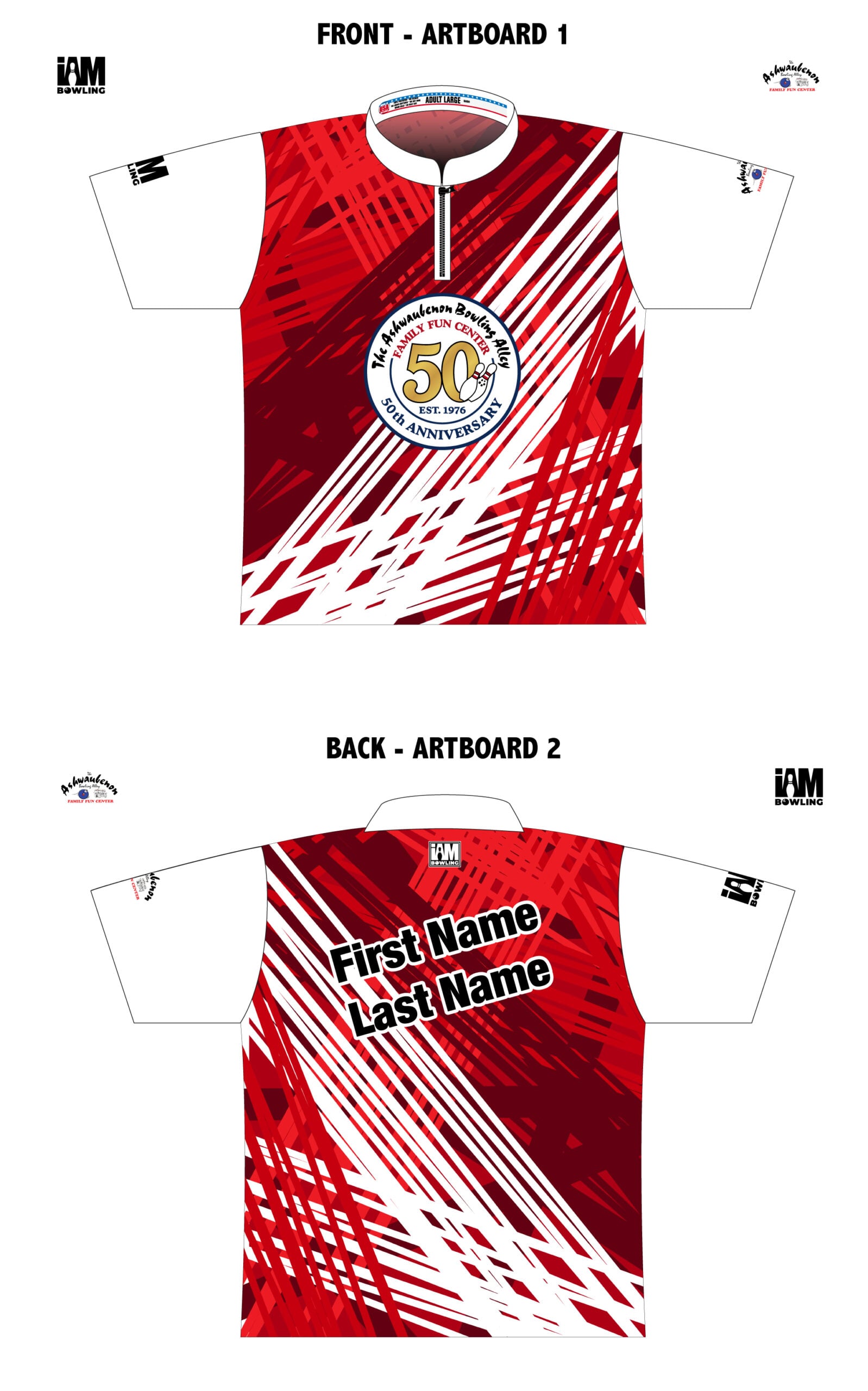 Ashwaubenon Bowling Alley 50th Anniversary jersey